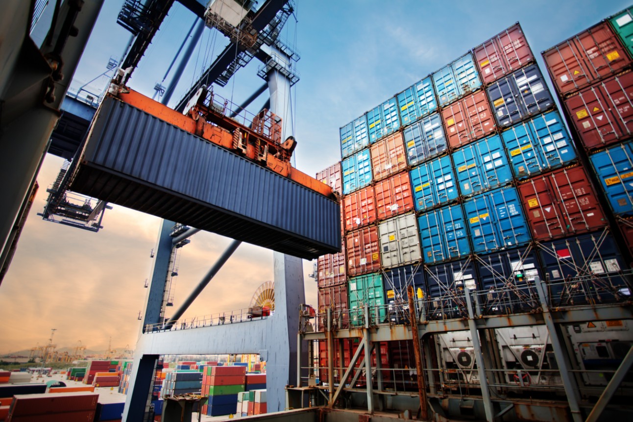 Container no porto